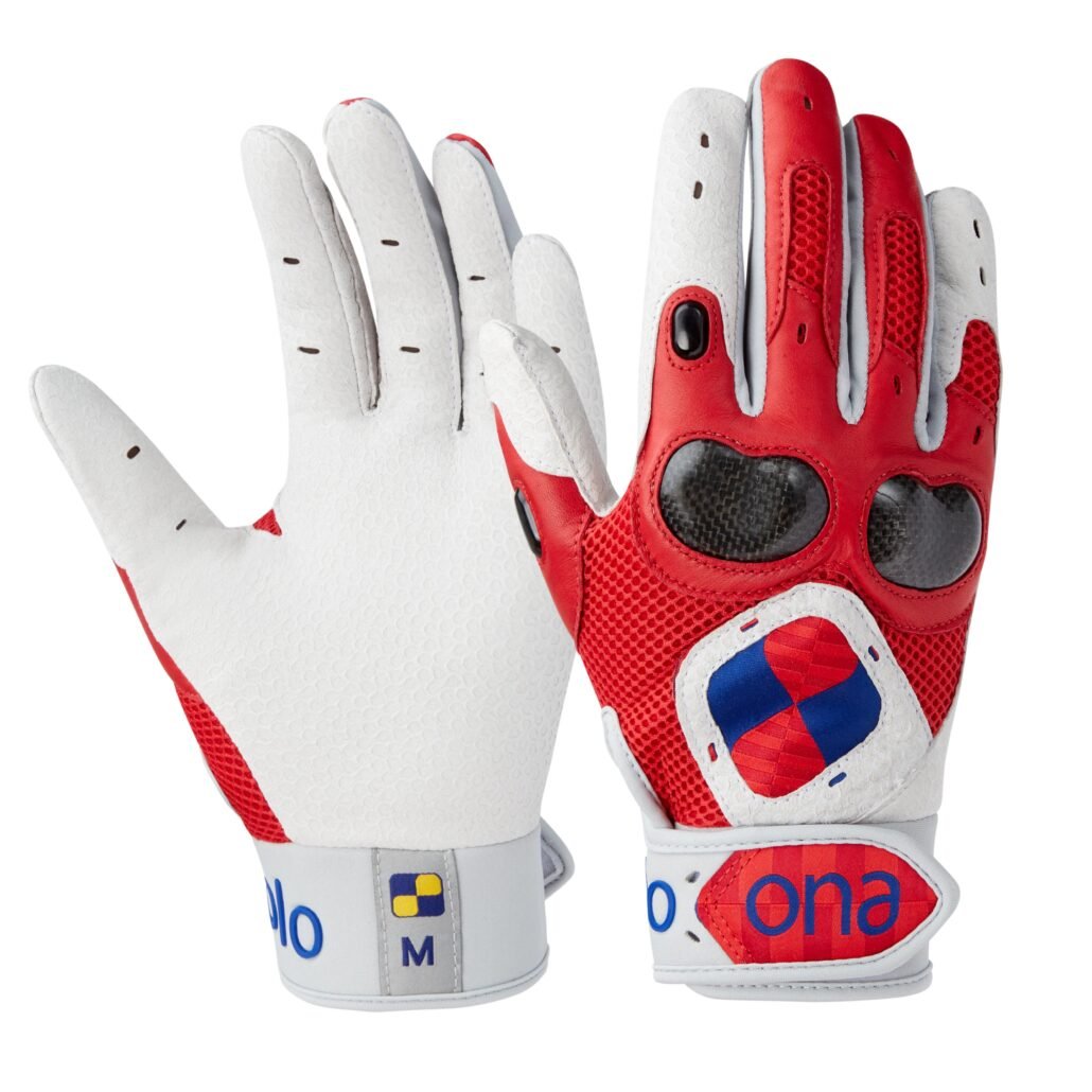 Carbon Pro V2 Red polo gloves pair